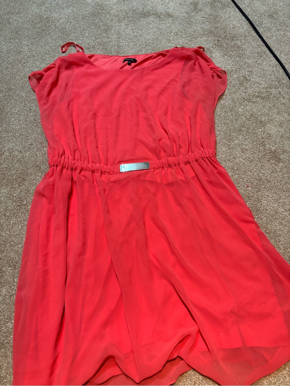 RW&CO Women’s Coral Chiffon Dress